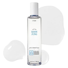 ETUDE HOUSE Soonjung pH5.5 - Tóner de alivio de 200 ml (nueva versión) | Solución para el cuidado de la piel | Tóner de bajo pH para piel sensible | H