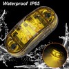 Tnisesm 6Pcs 2.5 Inch LED Trailer Lights 2 Diode Waterproof