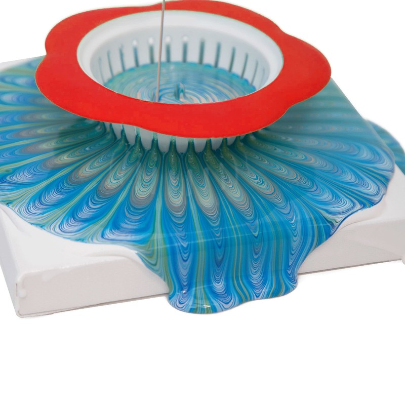 6PCS Acrylic Pouring Strainers, Paint Pouring Cups, Plastic Flower Strainers