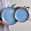 Melamine Dinnerware Set, Plates And Bowls Sets for 4, 12PCS
