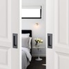 Ravinte 4 Pack Black Sliding Closet Door Handles Black Flush