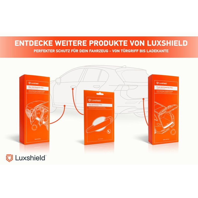 Luxshield® Boot Sill Protector Film, Includes Professional Squeegee, Bumper, Scratch