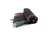 Charter Club Women's Cherry Red Black Fringe Scarf