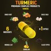 6 in 1 Turmeric Curcumin + Ginger Capsules, 95% Curcuminoids