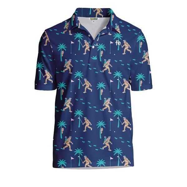 Tipsy Elves Sasquatch Shredder Golf Polo Size X-Large