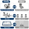 Vifmy SAE Rivet Nut Assortment Kit(220 Pcs),#8-32#10-24 1/4"-20 5/16"-18 3/8"-16