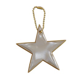 [Glimmis] Keychain, Grimmis Glimmis Superstar Gold GL Scandinavian Reflector Reflective Key Chain Retroreflective Material 1pcs (x1)