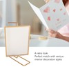 Y5578 Gold Metal Rotating Photo Frame Double Sided Rotating Floating