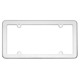 Cruiser Accessories 21110 Stainless License Plate Frame, Stainless Steel