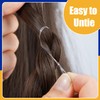 TsMADDTs Clear Rubber Bands, 1500PCS Small Hair Rubebr Bands No