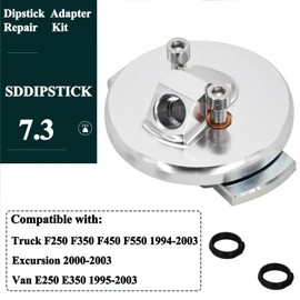 F4TZ-6753-A Dipstick Adapter Repair Kit Compatible with Ford 7.3L Powerstroke F250 F350 F450 F550 1994-2003,Replace 2000-2003,Van E250 E350 1995-2003 F4TZ-6751-B