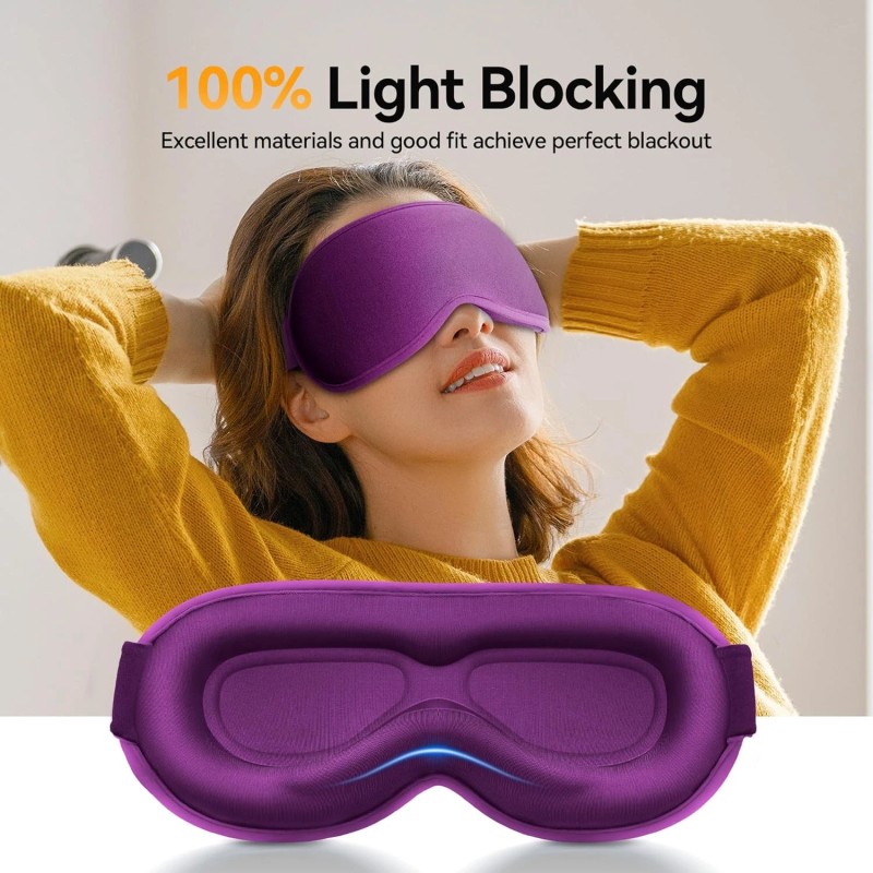 FACEMOON 3D Weighted Blackout Eye Mask for Sleeping - Zero