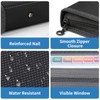 Marte Vanci Expanding File Folder A4 Document Organiser Zipper Closure