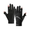 MEPOKI Men's Summer UV Protection Gloves, Thin UPF50+ (Mesh Palm