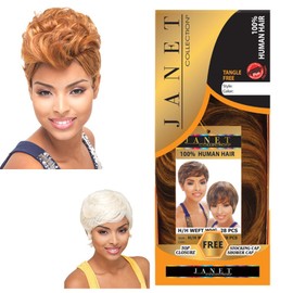 Janet Weft 28pcs Weaving 100% Human Hair (1)