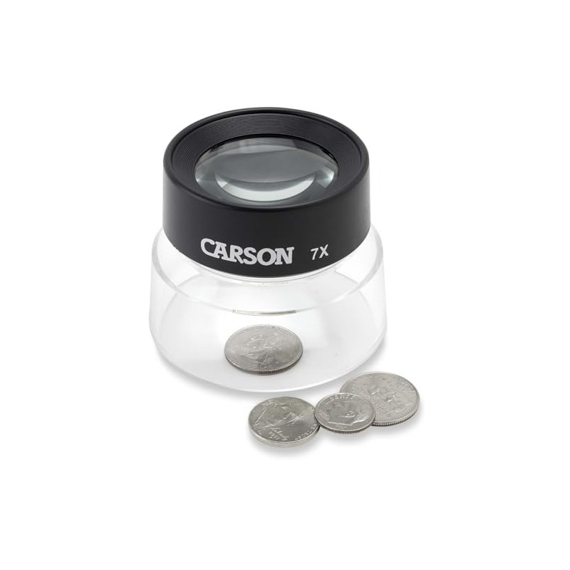 Carson LumiLoupe Lupa de Pie 7X con Doble Lente (LL-77)