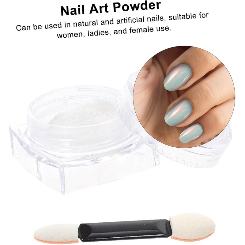 Polvo para Uñas Efecto Espejo Perlado INOOMP TV5256029C Iridiscente para