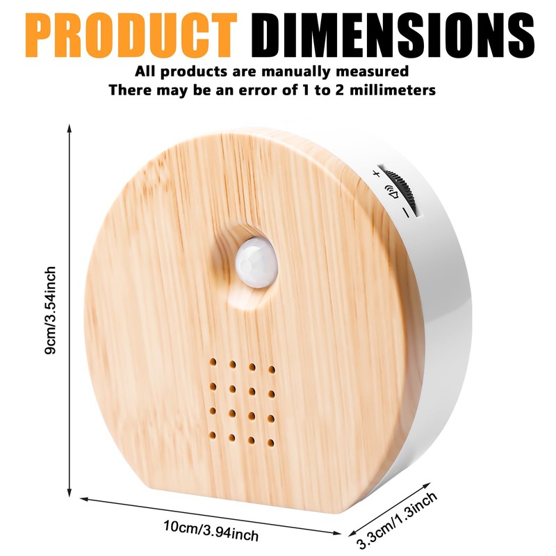 Bird Chirping Box, Motion Sensor with Wall Mount, Natural Sound