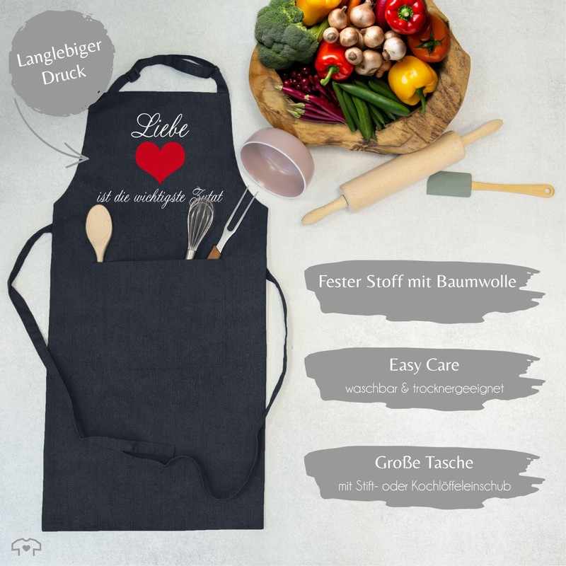 Shirtracer - Apron - Cooking Apron - Adult - Love