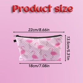 Tabanzhe Small Cosmetic Bag-Travel Makeup Bag Make Up Pouch for Women Girls Cute Pink Toiletry Bag Waterproof Portable Cosmetics Storage Pouch Purse