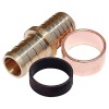 SharkBite UC4008LFA Pex Crimps & Rings, 1/2-Inch x 1/2-Inch, Brass