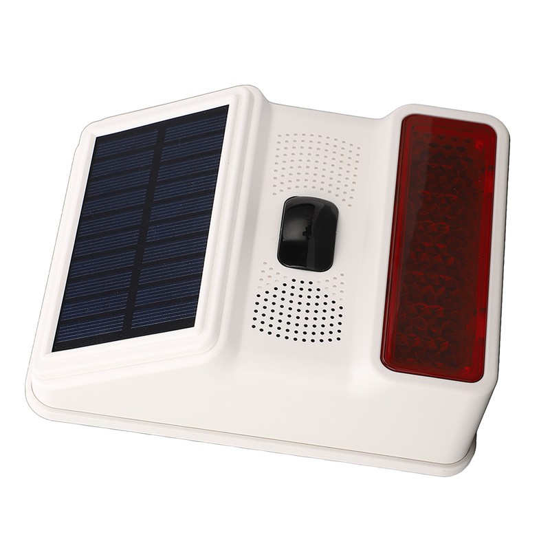 Solar Alarm Wireless DC 5V 433MHz 100dB Infrared Sensor IP65