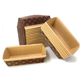 Junior Loaf Pan Italian Paper Bakers (25-pack, 6 x 2.5 x 2 Inch)