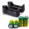 Skywolfeye 4pcs Skywolfeye 1800Mah 16340 RCR123A Rechargeable Battery + 2pcs