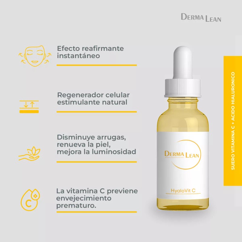 Derma Lean Serum Derma Lean Hyalo Vit C Acido Hialuronico/vitamina