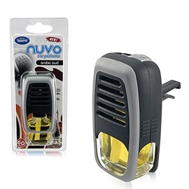 Tasotti Car Perfume Air Freshener, Essential Car Air Freshener for Long-lasting Scent and Car Odor Eliminator, Nuvo Car Perfume Collection (Arabic Oud)