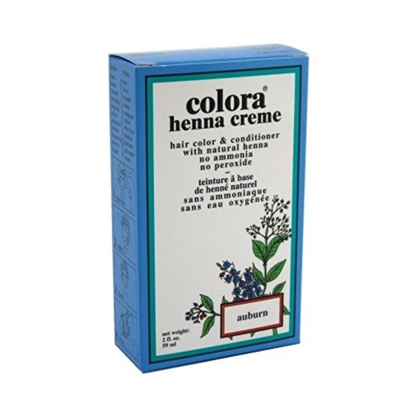 Colora Henna Creme Hair Color Auburn 2 Ounce (59ml) (3 Pack)