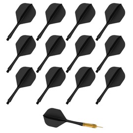 Pack of 12 Darts Flights with Shafts, Integrated Dart Flights and Shafts, Sturdy Darts Accessories, Dart Shafts and Flights Made of One, Flights Darts, Plastic Dart Shafts Shaft Flight System
