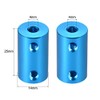 sourcing map 2 Pieces 4 mm to 4 mm Bore