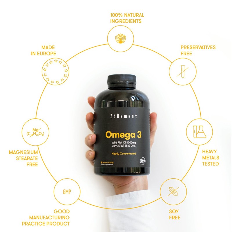 Omega 3 Fish Oil 2000mg, 700mg EPA, 500mg DHA per