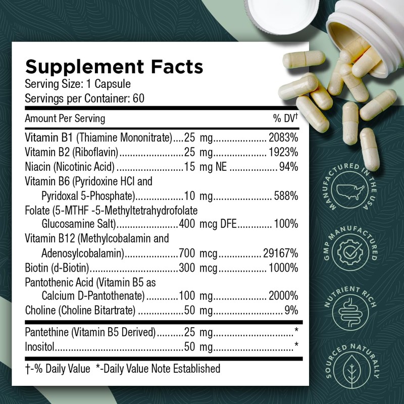 Tri-Methyl+ B Complex Methylated B Vitamins - Full Spectrum Methyl