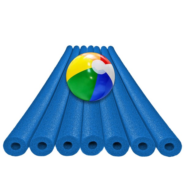 Oodles of Noodles 7 Pack Blue Deluxe Foam Pool Swim
