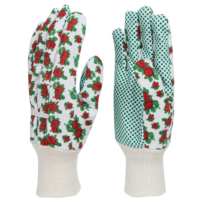 Lakeland Active Ellonby Cotton Gardening Drill Gloves - English Rose