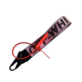 Fashion Letter Lanyard Keychain,Wristlet Keychain,Key Chain can Hang Key,Wallet,Jeans Decoration,Office Badge,Unisex Cool Wrist Lanyard (Canvas Pink)