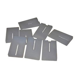 LASCO 04-3949 8-Piece Toilet Leveling Shims with Plastic and Ribbed for Stacking