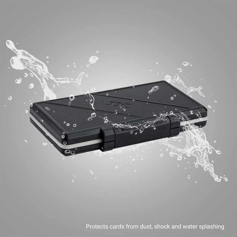 JJC 30 Slots Micro SD Card Holder Water Resistant Memory
