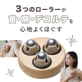 【Official】HATACHI Reset Roller TRIPLE RelaxingWork RelaxingWork Reset Roller Neck and Shoulder Relief Tool Back Pain Neck Pain Japan Domestic Manufacturer