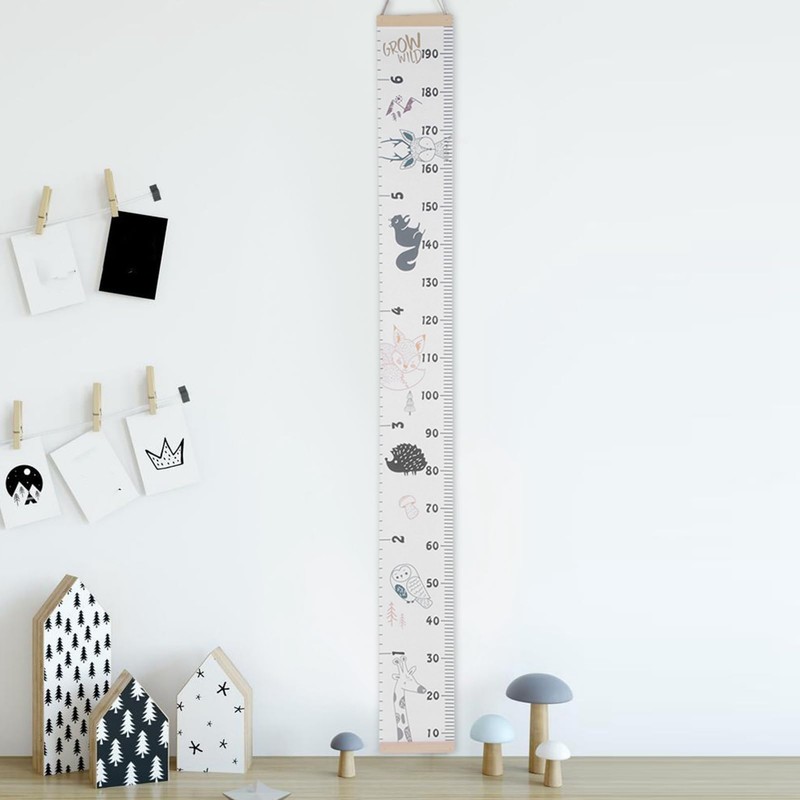 Growth Chart, Wall Sticker Height Measurement Sticker Height Chart Cute