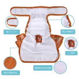 Avont 3 Pcs Female Dog Manor Belt Washable Reusable High Absorbency Adjustable Waist