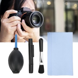 5 in 1 Professional Camera Cleaning Kit for DSLR Cameras, Lens Cleaning, Air Blower Cleaning Brush, Duster, 2 in 1 Lens Cleaning Pen, Lens Tissue Kit