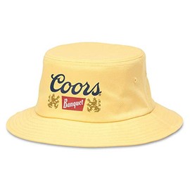 American Needle Coors Banquet Classic Logo Bucket Hat, yellow