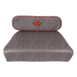 APUK Seat Cushion Grey with MF Logo Replacement for Massey Ferguson 35 35X 65 135 148 165 Tractor