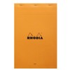 RHODIA 19600C - Stapled Notepad N°19 Orange - A4+ -