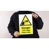 Danger cliff edge keep away sign - 1.2mm Rigid plastic