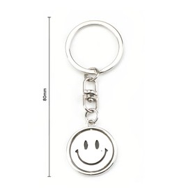 SHTALHST Smiley Face Rotating Disc Keychain