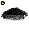 Paquete 500 Ligas Elásticas Gomas Para Cabello Niña Negras